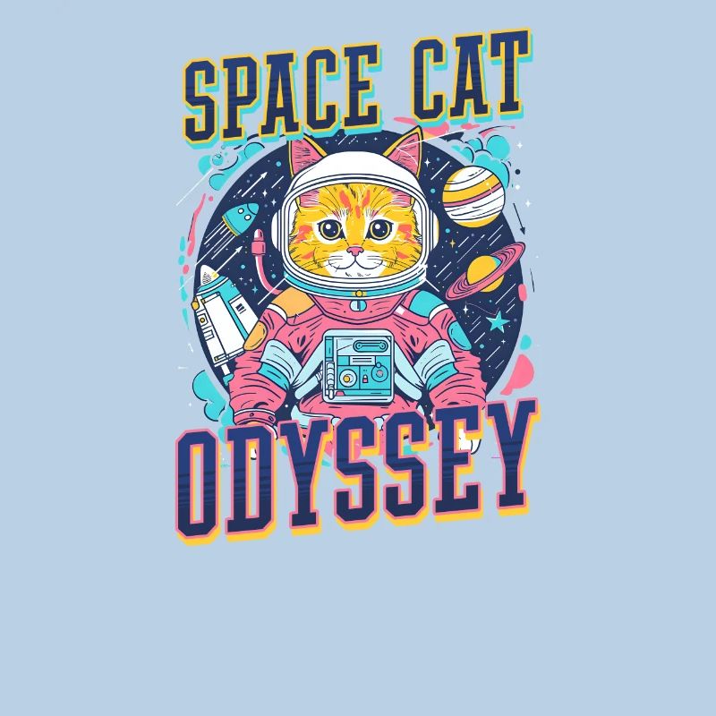 Astronaute de l’espace de l’Odyssée du chat de l’espace