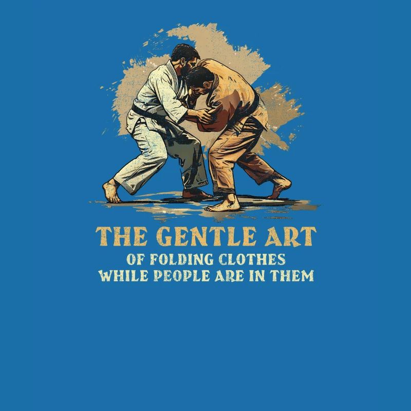 Jiu Jitsu Art Folding Clothes While People In Them
