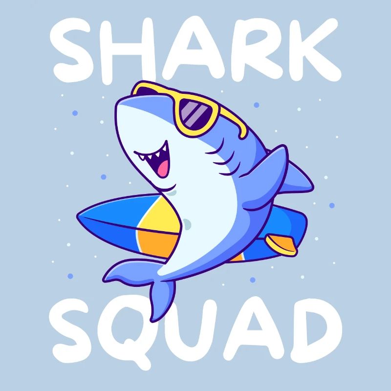 Shark Squad Fun Thème de la plage et du surf