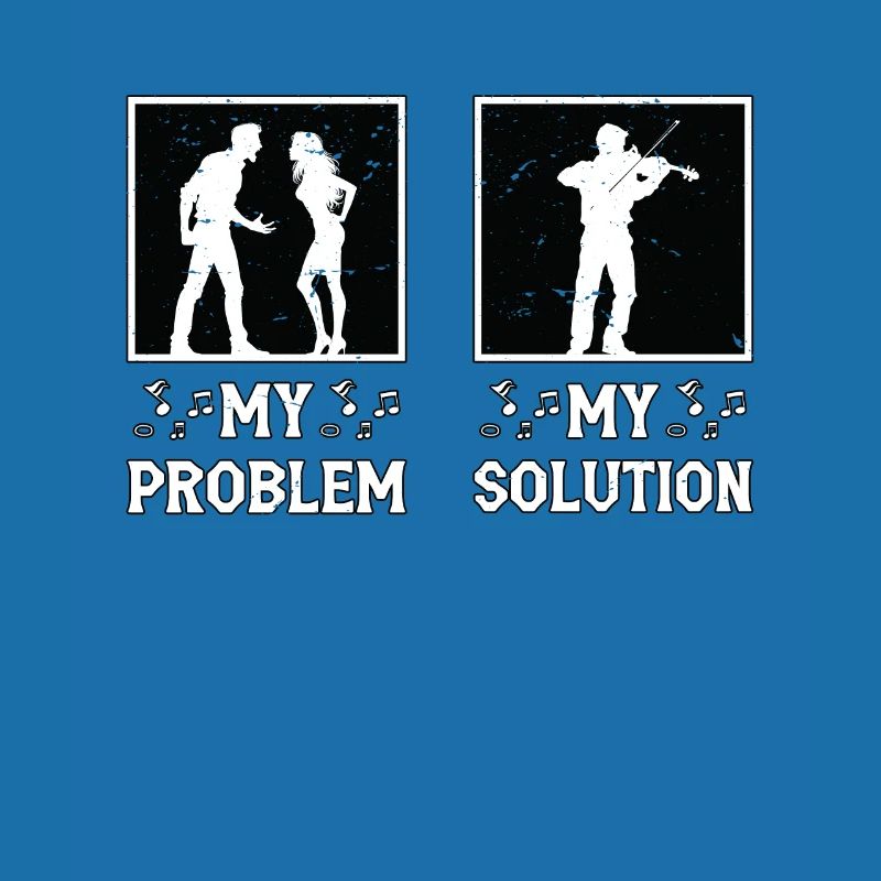 Fiddle Player My Problem My Solution Pictogram Dad