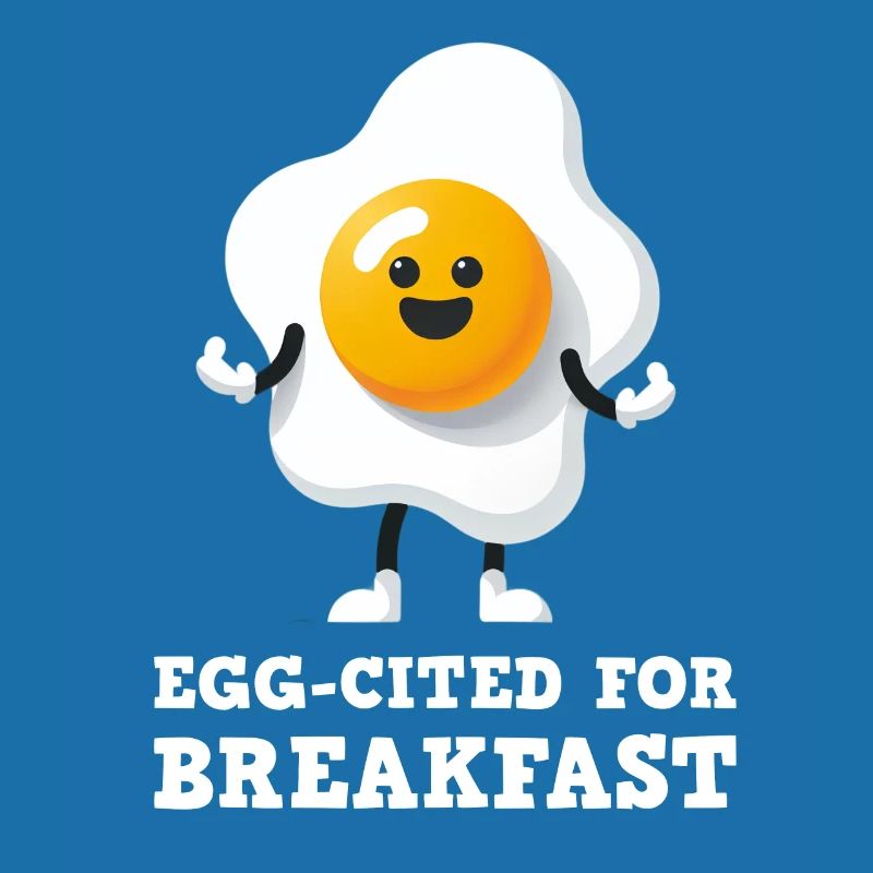 Egg-cited for Breakfast Cute Egg