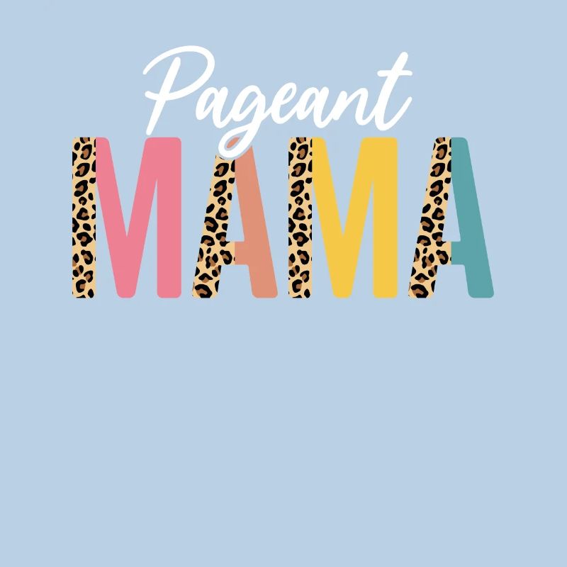 Pageant Mama Half Leopard Glitz Glam Funny