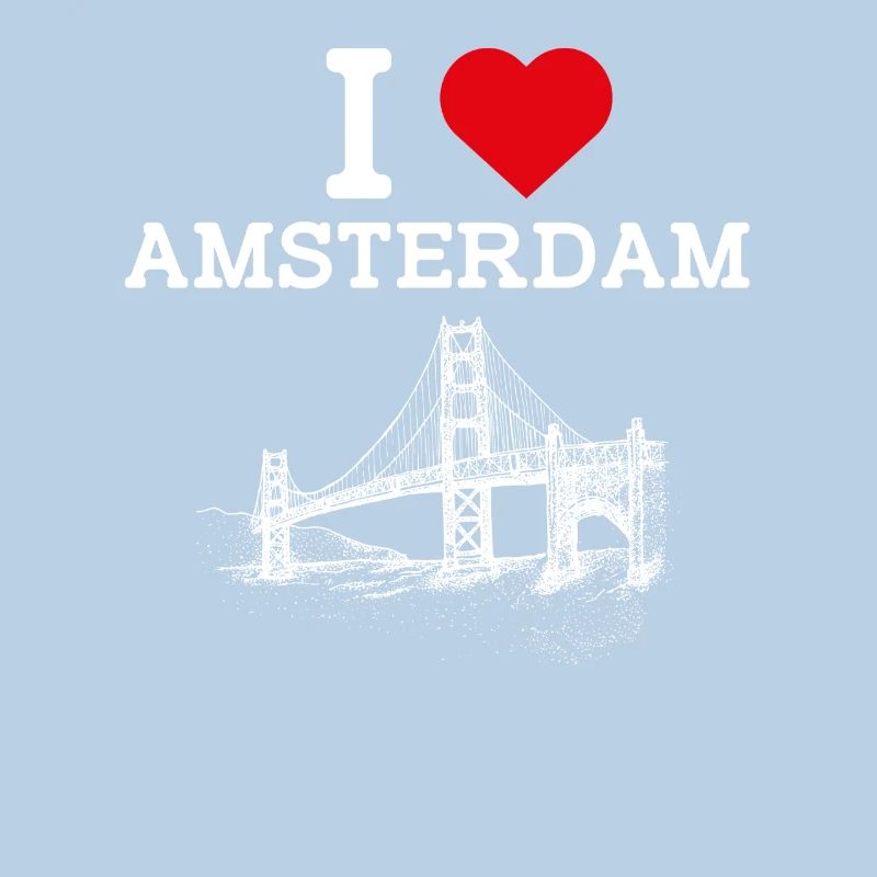 J’aime Amsterdam Pays-Bas Golden Gate Bridge Jeu de mots