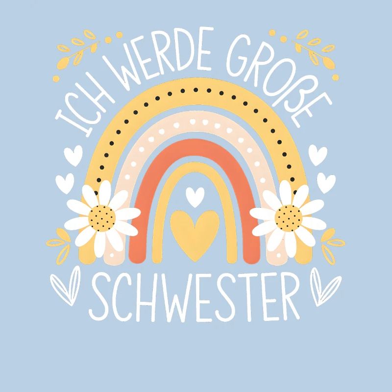 Ich Werde Große Schwester Regenbogen Boho