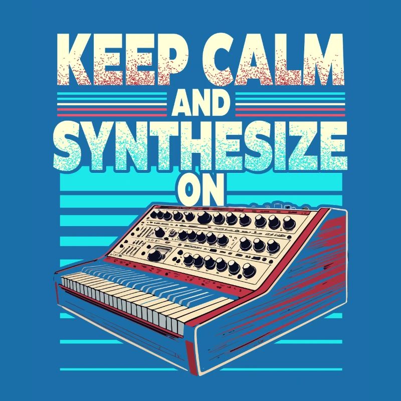 Synthesizer Synth Keep Calm And Synthesize On