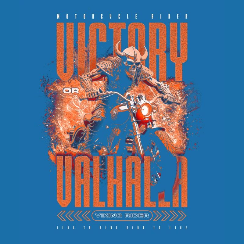 Motorrad Nordische Wikinger Sieg Oder Walhalla