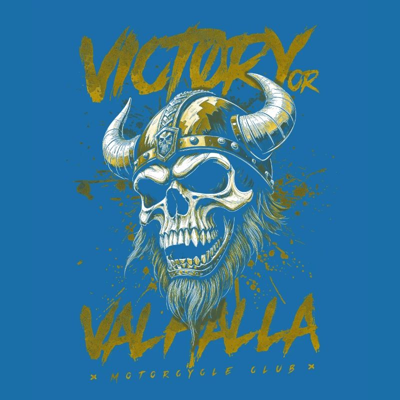 Motorrad Nordische Wikinger Sieg Oder Walhalla