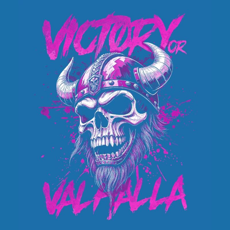 Nordischer Wikingersieg oder Walhalla