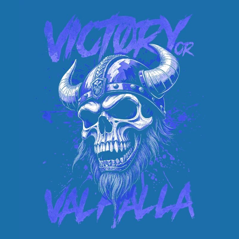 Nordischer Wikingersieg oder Walhalla