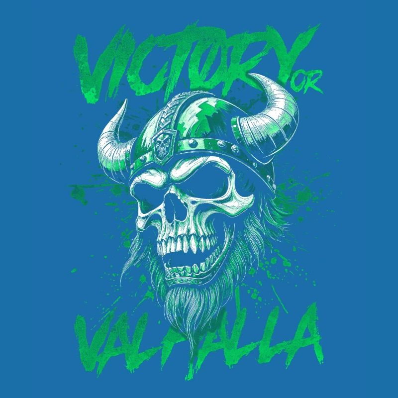 Nordischer Wikingersieg oder Walhalla