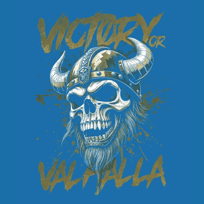 Nordischer Wikingersieg oder Walhalla