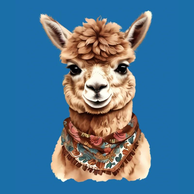 Conception d’animaux d’alpaga - Illustration graphique amusante