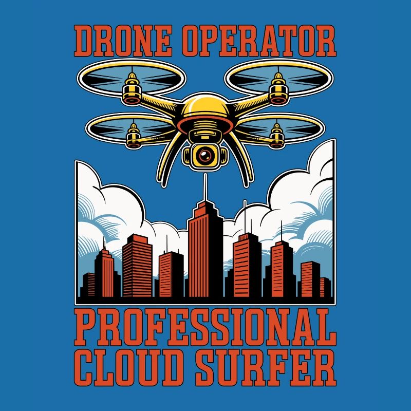 Drone Operator Professional Cloud Drone Flying