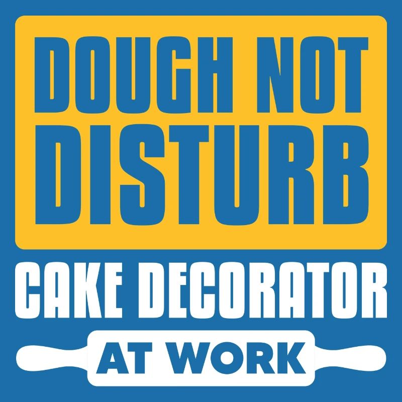 Dough Not Disturb Cake Decorator At Work Baking
