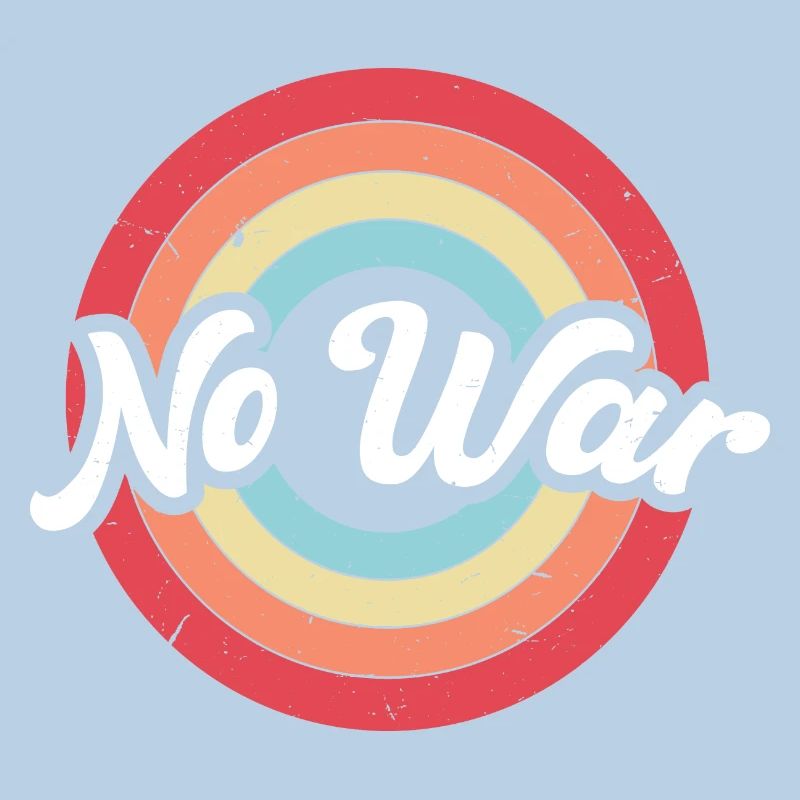 Where Was Peace Retro Ring Rainbow Circle Peace