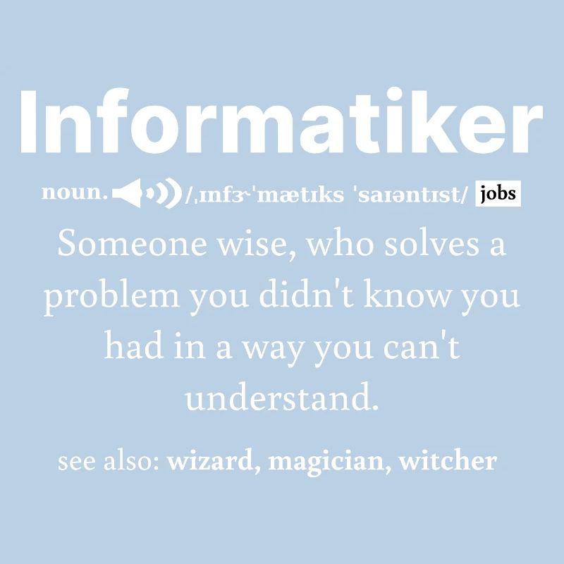 IT Informatik Informatiker Computerarbeit Geschenk