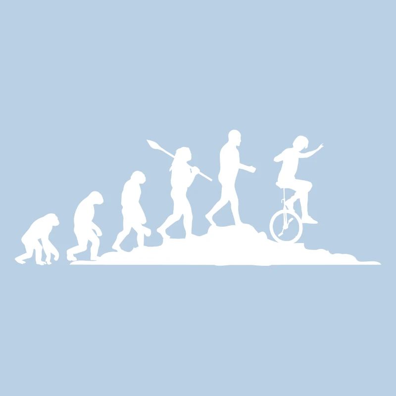 Evolution Einradfahrer
