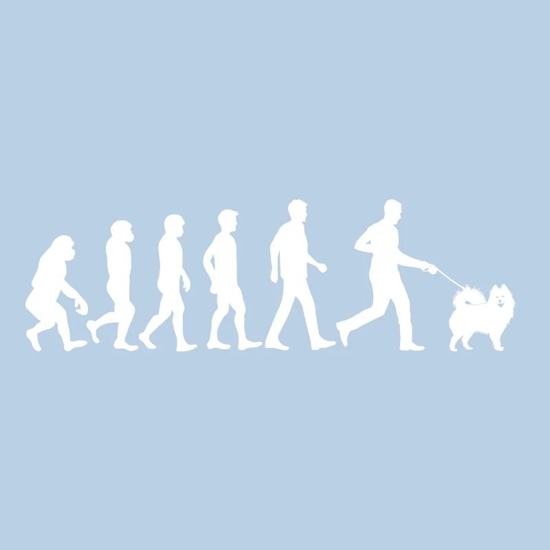 Samoyed Hund Evolution Hundebesitzer