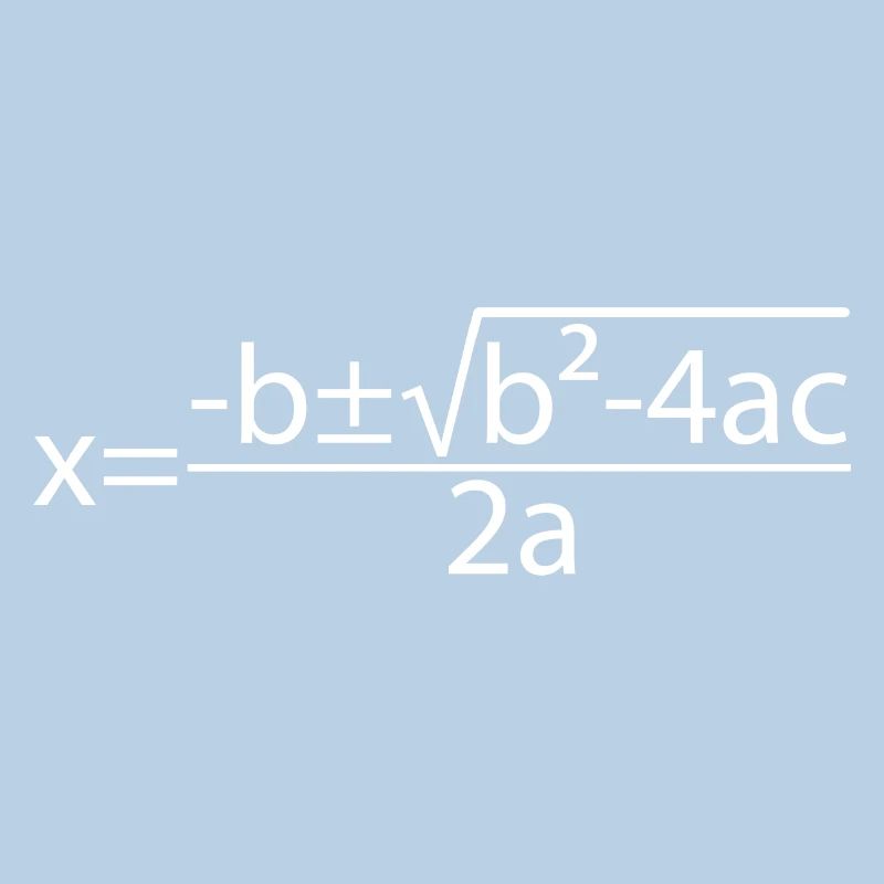 Quadratic Formula for Math class