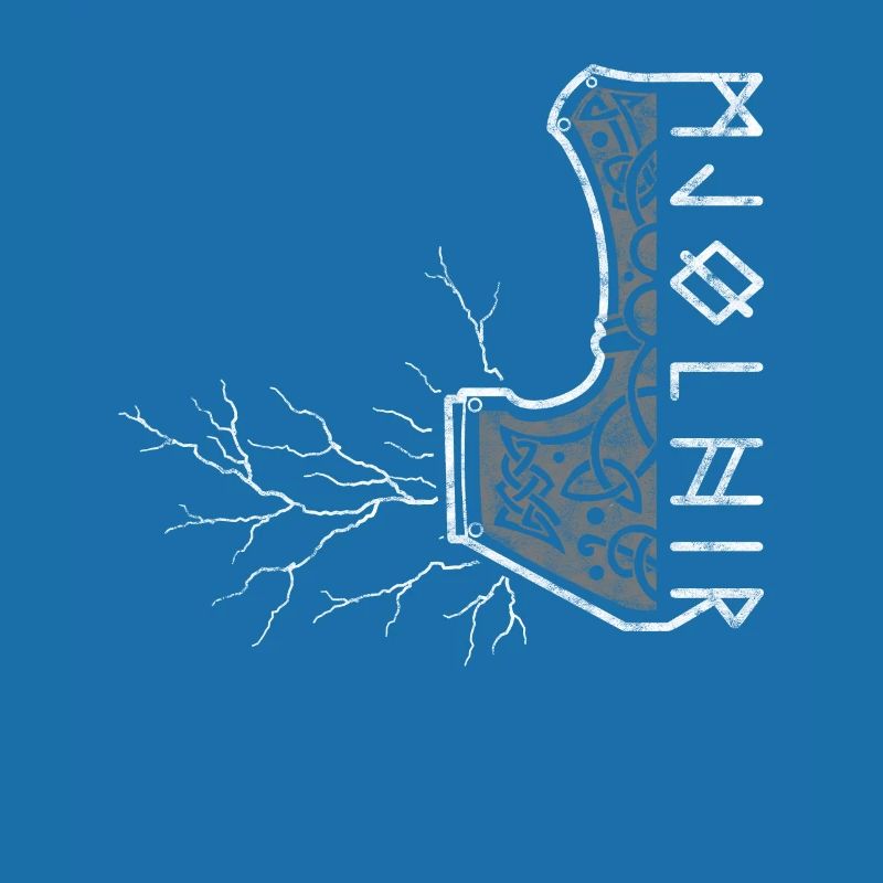 Le marteau de Thor avec flash - Mjölnir