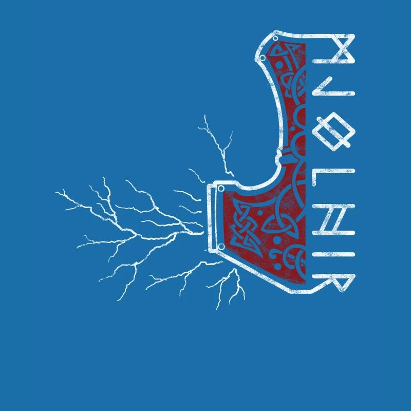 Le marteau de Thor avec flash - Mjölnir