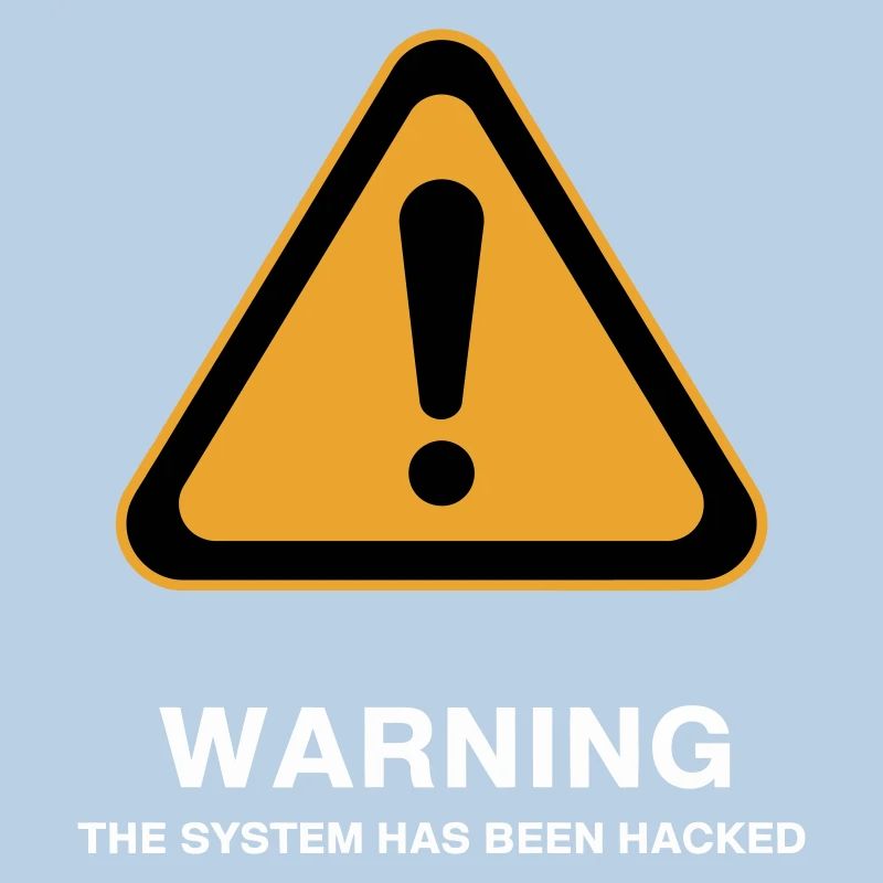 Icône d’avertissement du système piraté