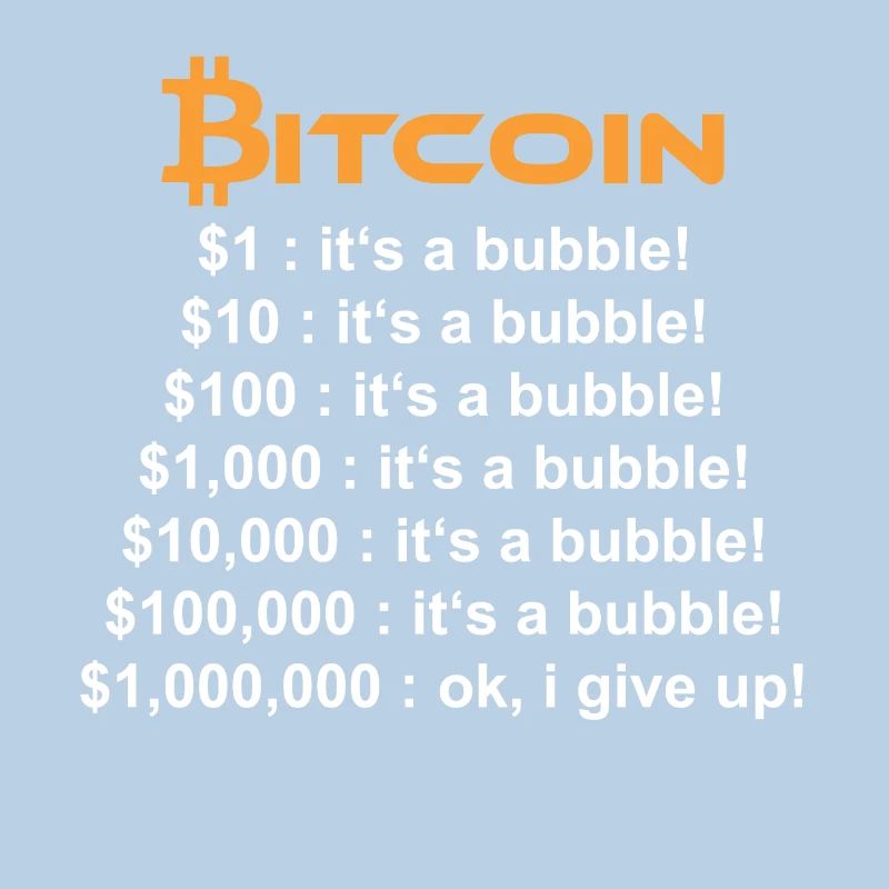 BITCOIN ITS JUST A BUBBLE $ 1.000.000 $