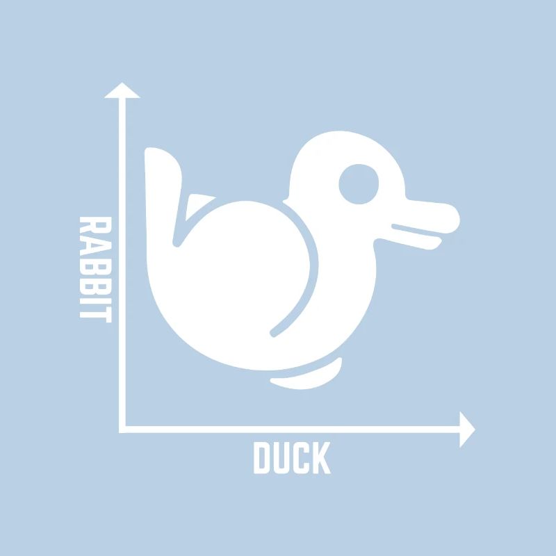 Rabbit Duck Graph Math Pun Student Teacher Easter