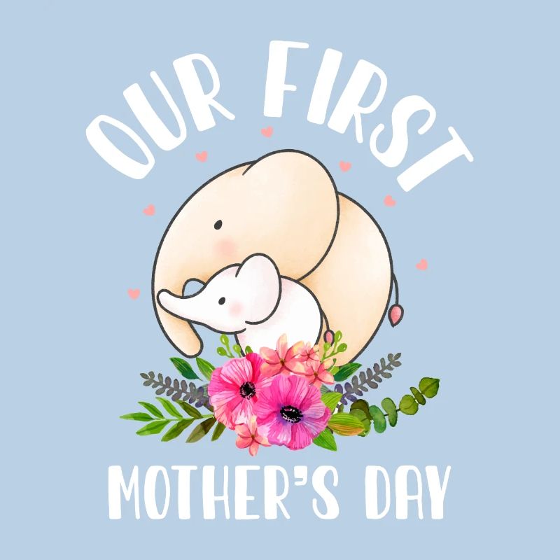 Unser erster Muttertag Muttertagsgeschenk Elefant