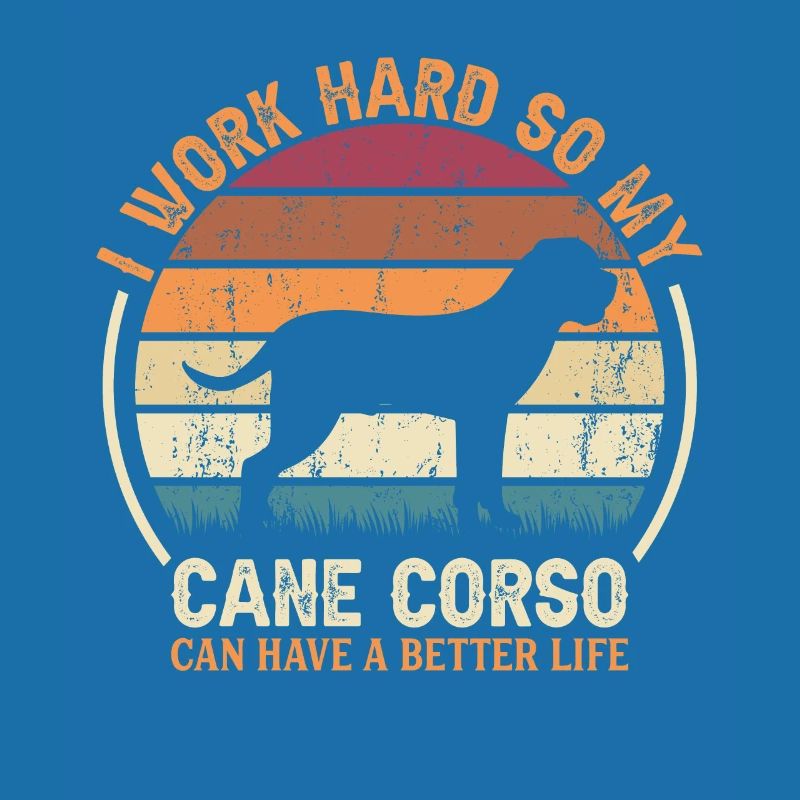 Work Hard - Retro Cane Corso