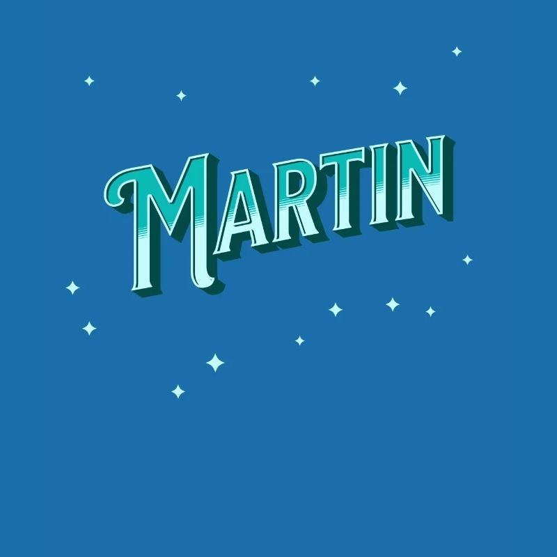 Martin's name personalized