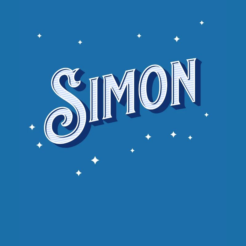 Simon's name personalized
