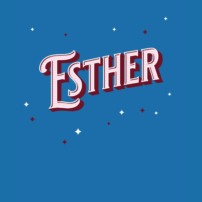 Esther's name personalized