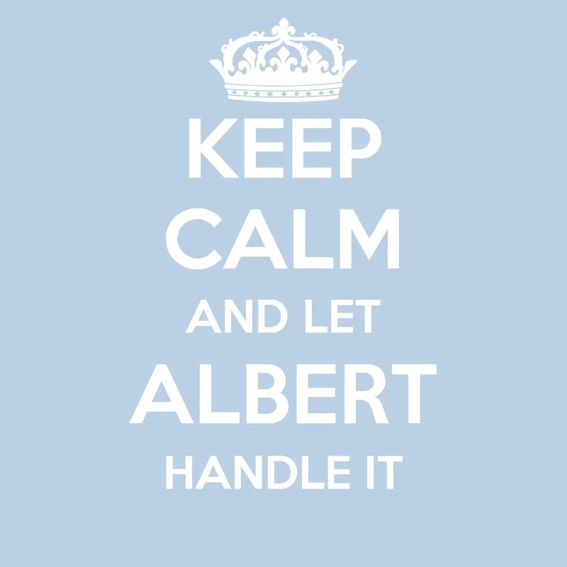 Keep Calm Handle It - First Name Surname Funny Albert