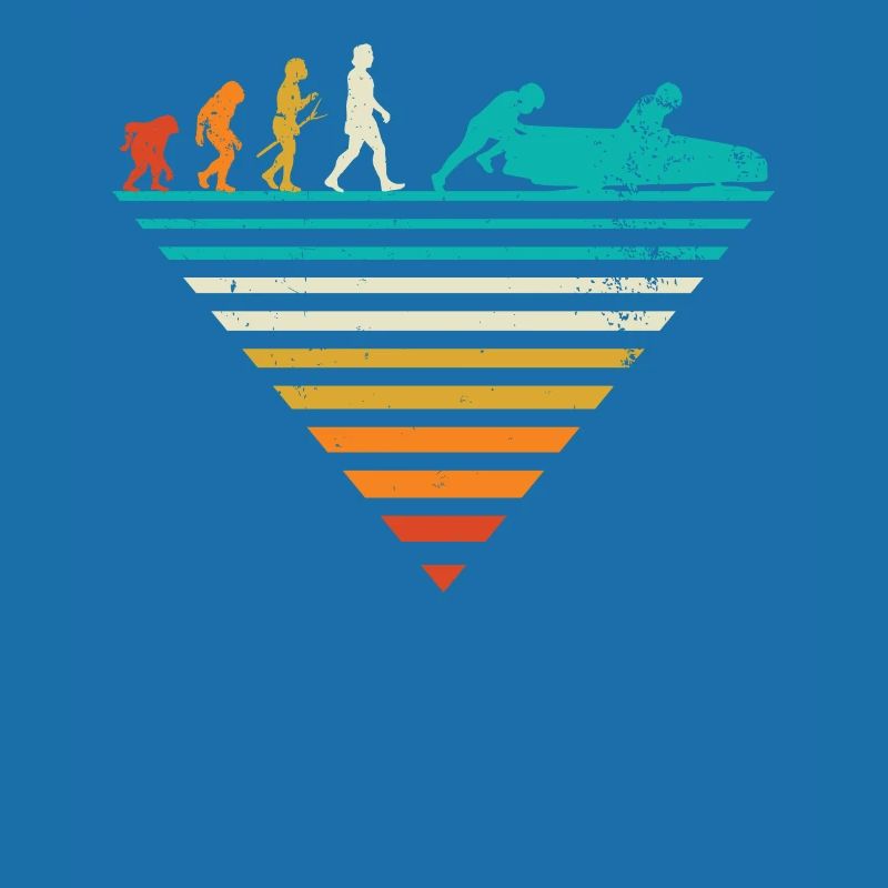 Human Evolution - Bobsleigh vintage