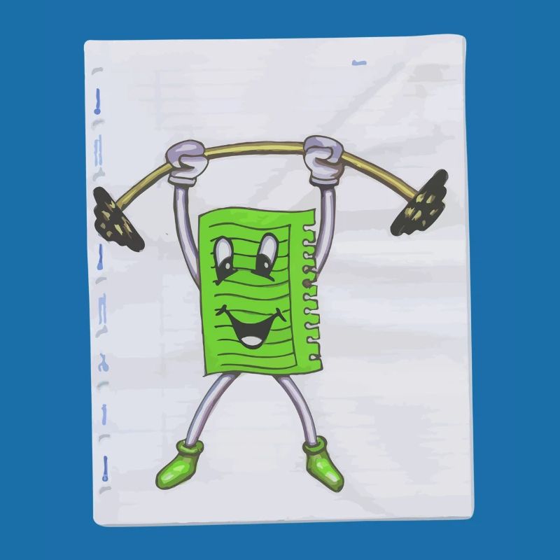 Note Note Note Sport Pumper Drawing Paint Dumbbell