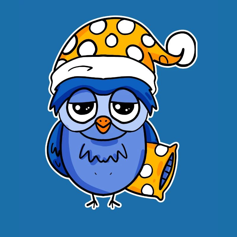Early riser owl sleeping