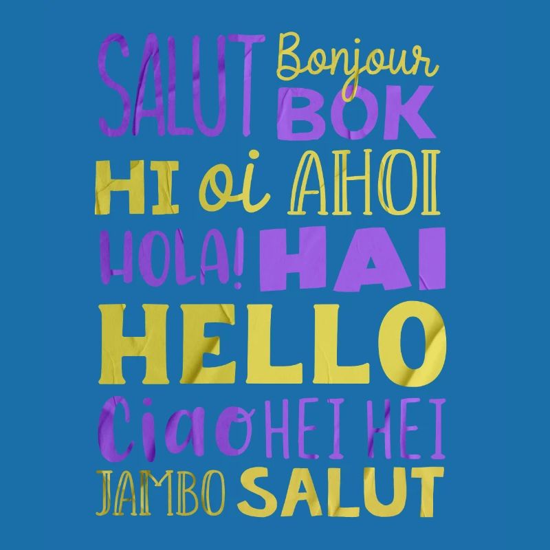 Word Hello Different Languages, Language Teacher