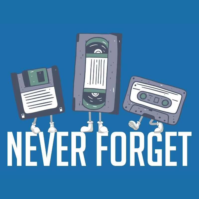 Never Forget 80er 90er Retro Technik Diskette