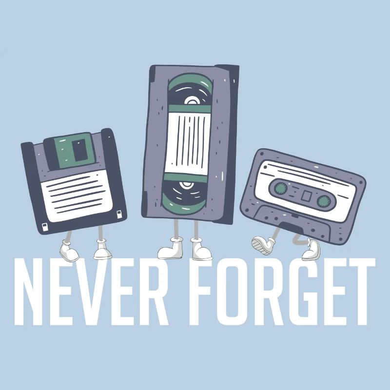 Never Forget 80 rétro 90 disquette technique