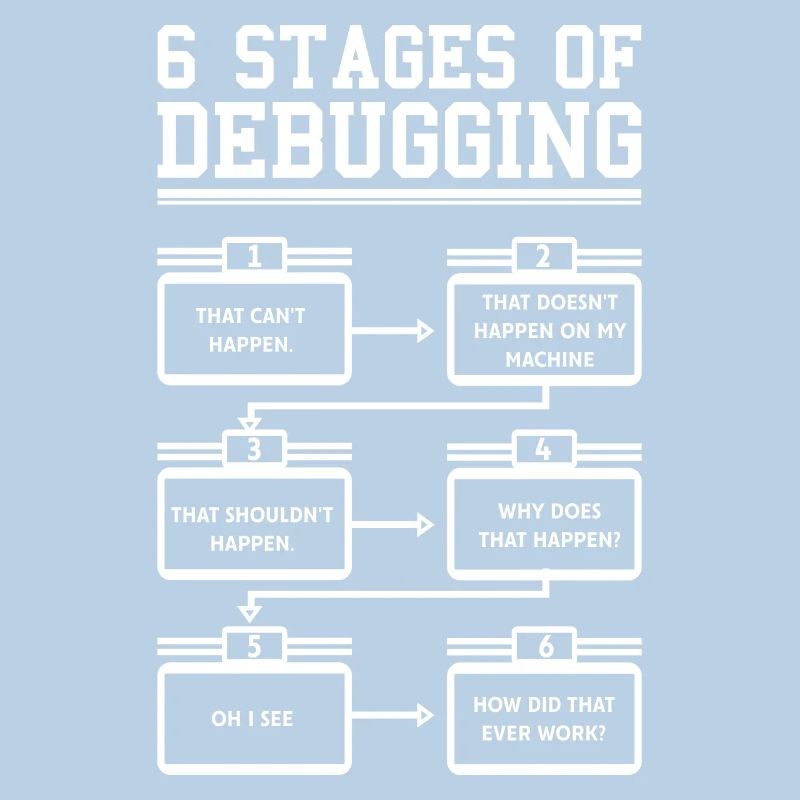 6 Stages of Debugging Software Programmeur