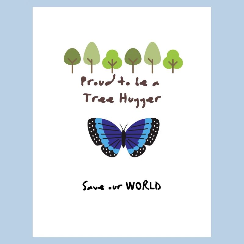 Proud to be a Tree Hugger gift present idea