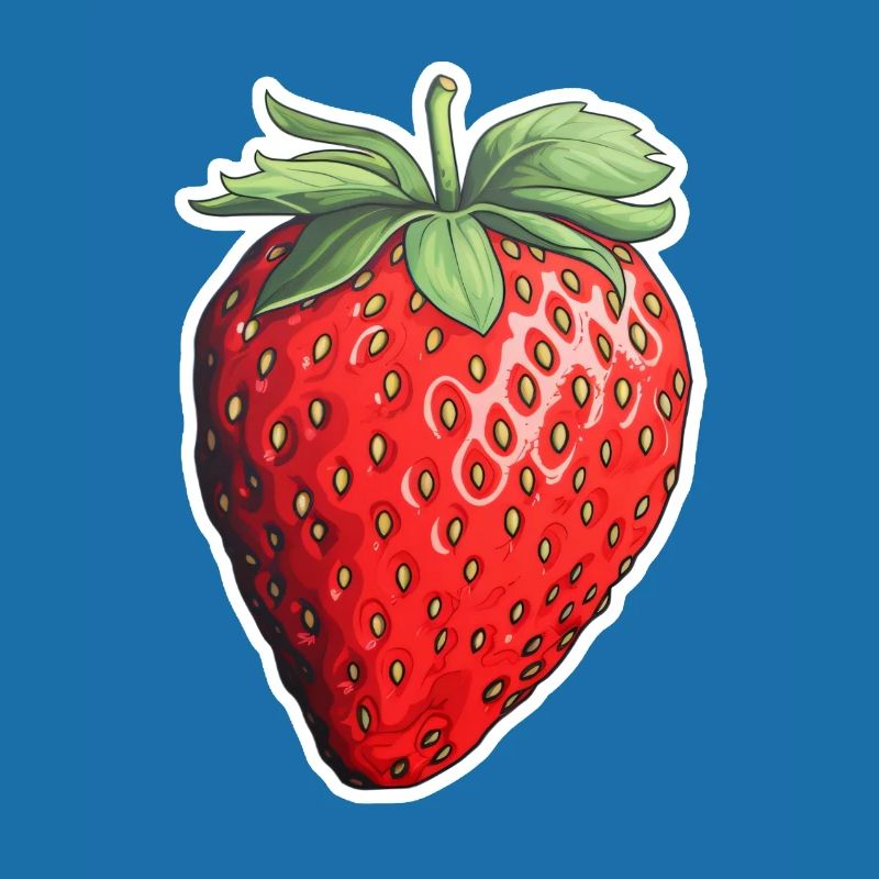 Erdbeere einzeln