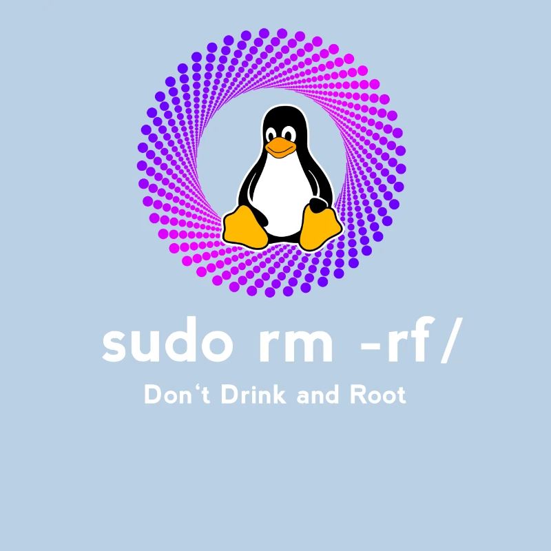 Computer Sys admin Pinguin Nerd pc sudo rm -rf cod