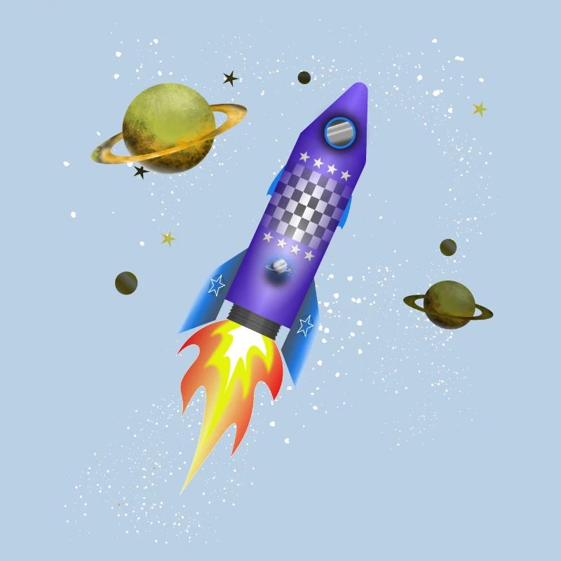 Fusée dans l'espace