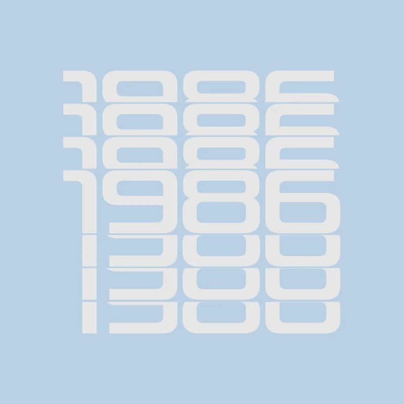 1986 Stack Digits Pattern