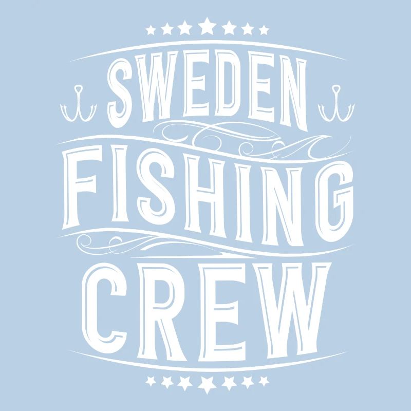 Équipe d’équipage de pêche de pêcheur de Suède