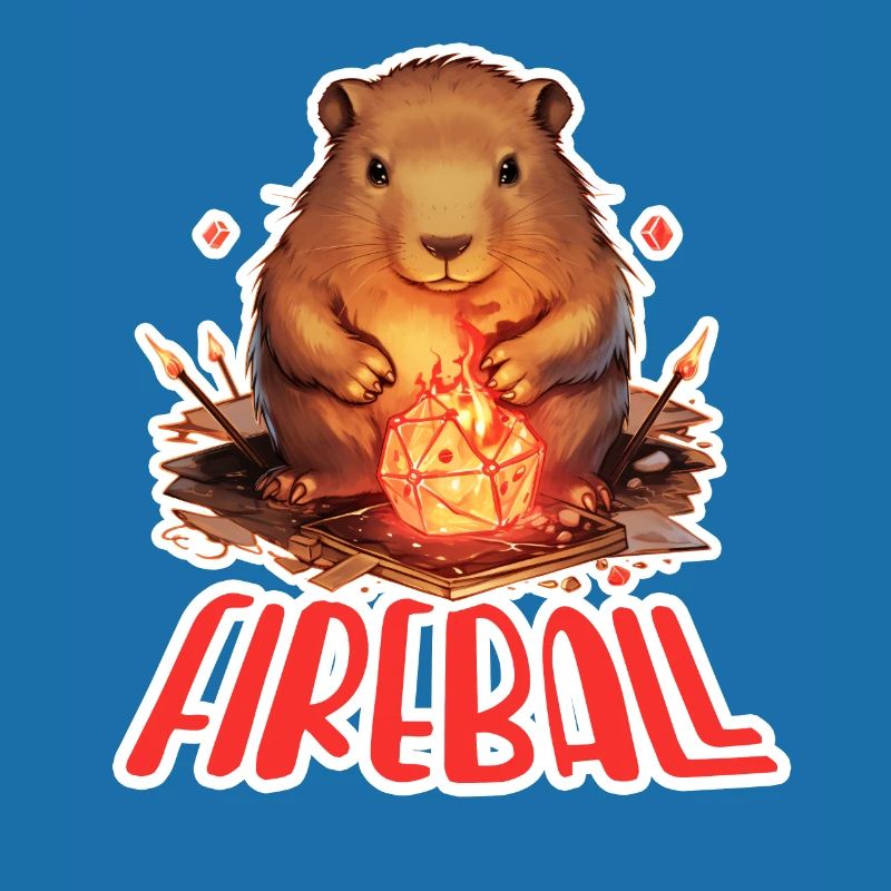 Capybara Mage – Conception de RPG boule de feu