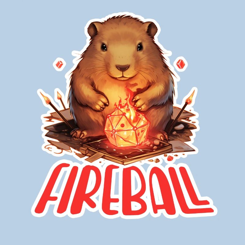 Capybara Mage – Conception de RPG boule de feu