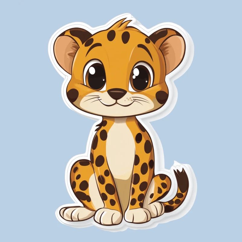 Guépard mignon